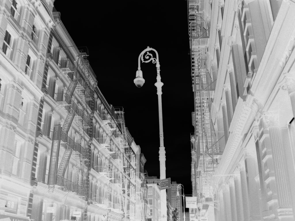 Lamp on Streets Original Cyanotype Print