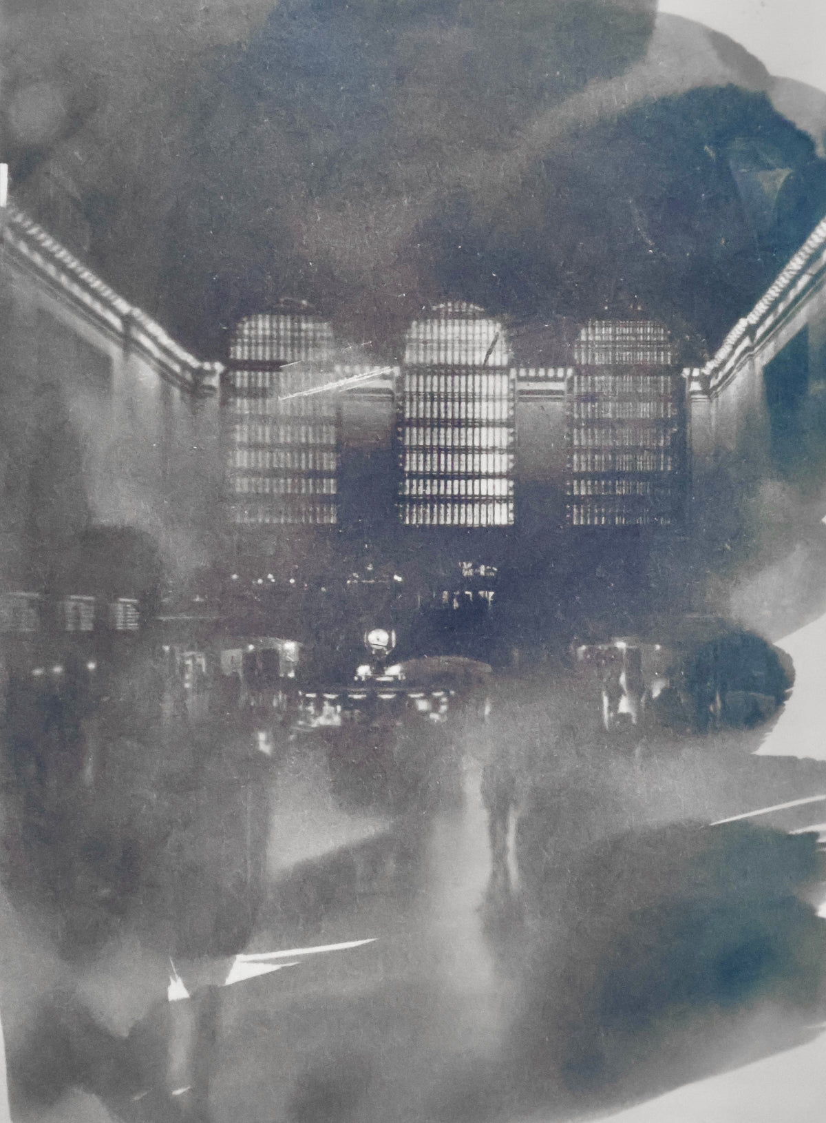 Grand Central Original Cyanotype Print